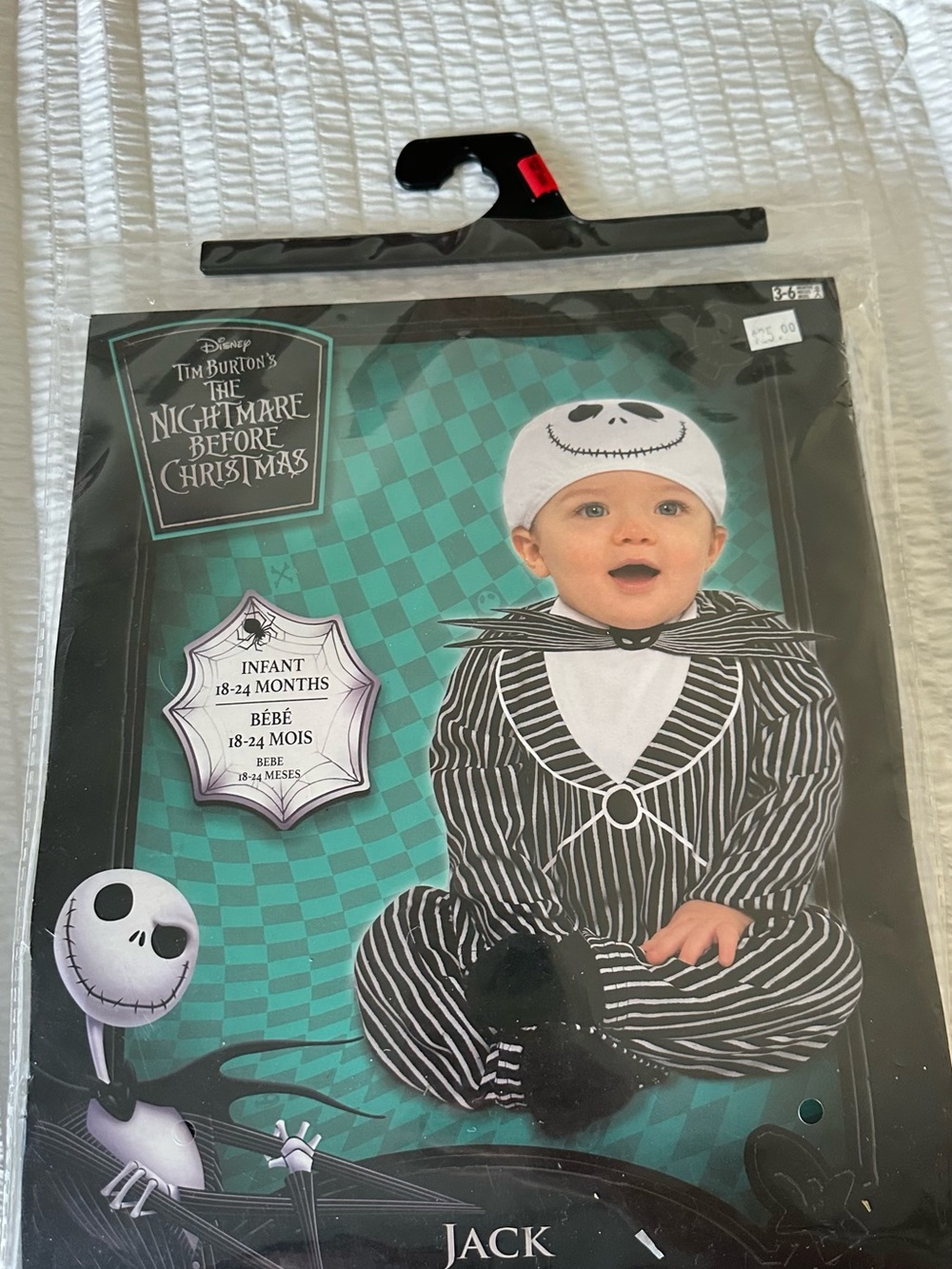 Disney The Nightmare Before Christmas Jack Infant Costume - Black/White